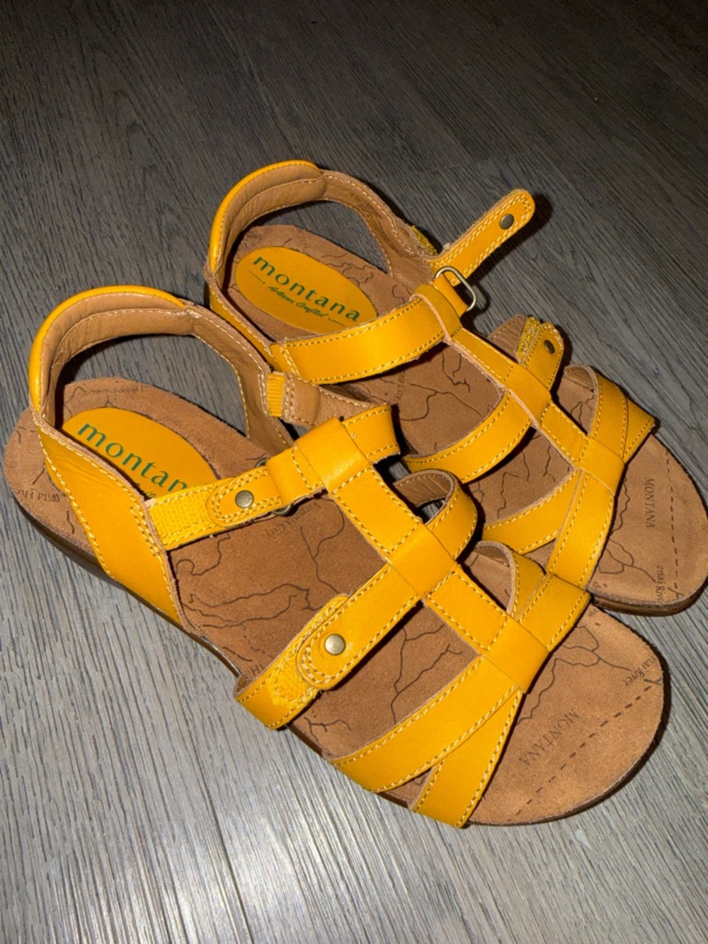 Women’s Yellow Strappy Sandals